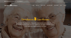 Desktop Screenshot of dovehavencarehomes.co.uk