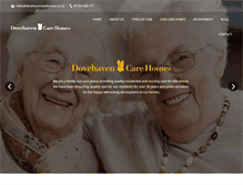 Tablet Screenshot of dovehavencarehomes.co.uk